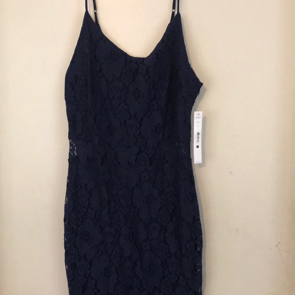 Lace Blue Dress